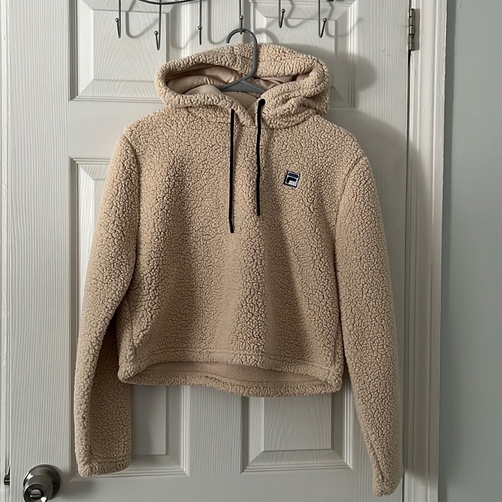 FILA Faux Sherling Hoodie